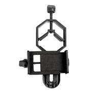 Celestron 81035 Adaptador básico para Smartphone - Compatible con telescopios, prismáticos, catalejos y microscopios, Capture imágenes y vídeos a través de su Ocular, Negro