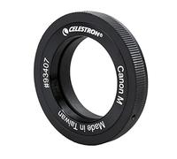 Celestron 93407 Anillo T para Montura M Canon con Rosca 42 mm diámetro - para imágenes terrestres y celestes, Compatible con cámaras sin Espejo con Montura M Tipo EOS y adaptadores T Celestron, Negro