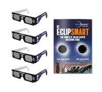 Celestron EclipSmart kit de observación de eclipses solares para ver el sol de forma segura, cumple con ISO 12312-2:2015(E), cuatro pares de gafas más guía