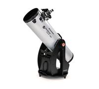 Celestron | Telescopio StarSense Explorer Dobsoniano 10" (Compatible con iPhone/Android, Recubrimiento XLT, Ocular 25 mm, Enfocador Crayford de 2", Buscador de Punto Rojo), Color Gris