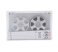 Celete de cassette en blanco de carrete 46 minutos Besgo normal de alta salida de alta salida grabación de sonido transparente cinta de cassette para músicos bandas de aluminio (Plata)