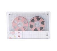 Celete de cassette en blanco de carrete 46 minutos Besgo normal de alta salida de alta salida grabación de sonido transparente cinta de cassette para músicos bandas de aluminio (Rosa)