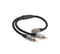celexon 2x Cinch auf Cinch M/F Audioadapter 0,25m - Línea profesional