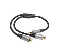 celexon Adaptador de audio jack estéreo de 3,5 mm a 2x cinch M/F de 0,25 m - Línea profesional