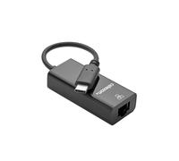celexon Adaptador de USB-C a Ethernet, negro