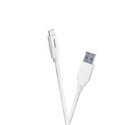 celexon Cable USB-C a USB-A - USB 3.1 Gen2, 0,5m, Blanco