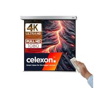 celexon eléctrica Cine en casa- y Negocios -Motor-proyector-Pantalla Incl. Caja de Control y Mando a Distancia Motor Professional Plus -220 x 220 cm - 1:1
