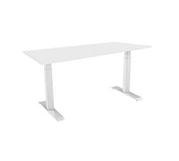 celexon Escritorio eléctrico Regulable en Altura Profesional eAdjust-58123 - Blanco, Incl. Tablero 175 x 75 cm