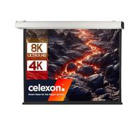 Celexon Leinwand Motor Expert XL 400 x 300 cm | Pantalla de instalación eléctrica 4K Full HD para proyector, montaje en pared o techo