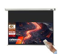 Celexon Leinwand Motor Professional 240 x 135 cm | Pantalla de proyección eléctrica 4K Full HD para proyecciones en la oficina y cine en casa | para montaje en techo/pared |