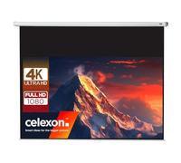celexon manualmente Extensible Pantalla para Cine en casa y Negocios 4K y Full-HD Enrollable -Pantalla Economy - 160 x 90 cm - 72" - 16:9