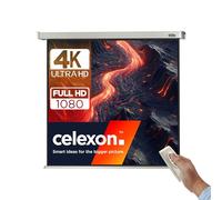 celexon motorizada Cine en casa y presentación proyector -Pantalla de Pared o Techo Pantalla eléctrica Motor Professional - 160 x 160 cm - 1:1