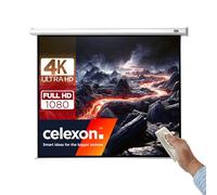 celexon Pantalla motorizada para HomeCinema y presentaciones- proyector Pantalla de Pared o de Techo eléctrica Motor Economy - 160 x 120 cm - 79" - 4:3