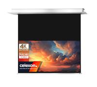 celexon Pantalla para Escuela, proyección, presentación y Cine en casa empotrable motorizada Profesional Plus hasta 4K- 200 x 125 cm - 16:10
