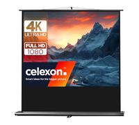 celexon portátil proyector- Pantalla de trípode Ultra portátil Professional para Escuela, presentación u Oficina con Varilla telescópica - 200 x 150 cm - 4:3 - Ganancia 1.0