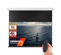 celexon Premium Plus DARKVISION ALR Pantalla motorizada de tensión de alto contraste de 80 pulgadas | 177 x 99 cm 16:9 | Pantalla de proyector eléctrica 8K, 4K, Full HD para cine en casa de alto
