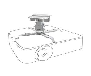 celexon Soporte de Techo Universal inclinable y Giratorio MultiCel 1200W - 12 cm Distancia de Techo - hasta 25 kg - Blanco