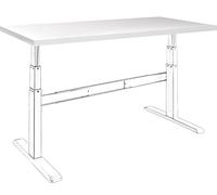 celexon Tabla sobremesa - 150x75 cm - Blanco - combina con eAdjust-65120 - Recubierto de Resina melamínica - aglomerado -ABS lipping