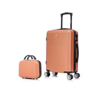 CELIMS - Maleta de Cabina de Viaje con Neceser Neceser 30cm Aprobada por 100+ Aerolíneas | Ligera y Rígida | Pequeña Maleta Cabina 55x40x20 | Maleta Infantil | Coral