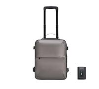 CELIMS Ryanair, Transavia, Volotea, Easyjet y + - Maleta de cabina de 40 x 30 x 20 cm | con Trolley, al vacío AirPlus by Candado TSA | Equipaje cabina | Bolsa de avión para ordenador portátil, gris
