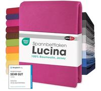 CelinaTex Lucina Sábanas Ajustables algodón 140x200-160x200 cm Rosado