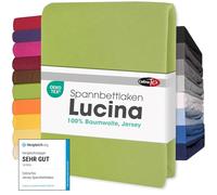 CelinaTex Lucina Sábanas Ajustables algodón 180x200-200x200 cm Verde