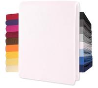 CelinaTex Lucina Sábanas Ajustables algodón 200x200-200x220 cm Blanco Nieve