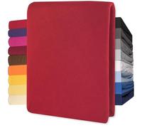 CelinaTex Lucina Sábanas Ajustables algodón 200x200-200x220 cm Rojo rubí