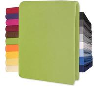 CelinaTex Lucina Sábanas Ajustables Revestimiento para Cama Boxspring algodón 180x200-200x200 cm Verde