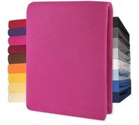CelinaTex Lucina Sábanas Ajustables Revestimiento para Cama Boxspring algodón 200x200-200x220 cm Rosado