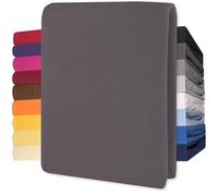 CelinaTex Lucina Sábanas Ajustables Revestimiento para Cama Boxspring algodón 90x200-100x200 cm Antracita