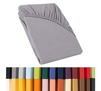 CelinaTex Relax Sábanas Ajustables Cama Boxspring Cama de Agua algodón Elastano 90x200-100x220 cm Gris Platino