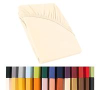 CelinaTex Relax Sábanas Ajustables Cama Boxspring Cama de Agua algodón Elastano 90x200-100x220 cm Natural