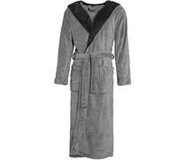 Celinatex Texas 4375, Albornoz Elegante Con Capucha Unisex, Negro (Anthracite Black), XL