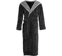 Celinatex Texas 4378, Albornoz Elegante Con Capucha Unisex, Negro (Schwarz Anthrazit), S