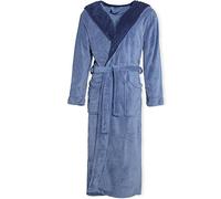 Celinatex Texas 4394, Albornoz Elegante Con Capucha Unisex, Azul (Medium Blue Dark Blue), XXL