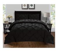 Celine Linen Luxury Super Soft Coziest 1500 Premier Hotel Calidad de hotel Pintuck Design Divet Cubierta (Insertar protector de edredn) Full/Queen B