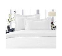 Celine Lino® Mejor, más Suave, coziest Funda nórdica Nunca. 1500 Hilos Egipcio Calidad Lujo Super Suave Antiarrugas 3 Piezas Juego de Funda de edredón, Full/Queen, Blanco