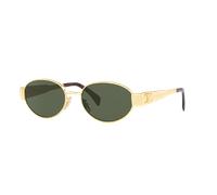 Celine Mujer Sunglass CL40235U - Color del Marco: Oro Brillante, Color de la Lente: Verde