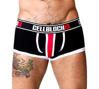 Cell Block 13 - Viper Tronco - Pantalones - fuerte acento de color en la bolsa - negro/rojo/blanco - Gr. XL