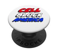 Cell Block America | Realidad Política de América PopSockets PopGrip Adhesivo