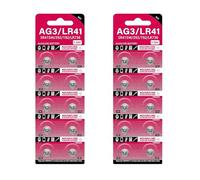 Cell Coin AG3 - Pilas de botón de 1,55 V SR41 192 L736 384 SR41SW CX41 LR41 392 para lámparas, relojes, cámaras, batería de larga duración