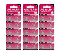 Cell Coin AG3 - Pilas de botón de 1,55 V SR41 192 L736 384 SR41SW CX41 LR41 392 para lámparas, relojes, cámaras
