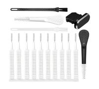 Cell Phone Cleaning Kit, 15X Set Charging Port Cleaner, Portable Headphone Jack Brush Tool Set, Mobile Hole Dust, Sturdy Cleaning Accessories, Nylon Bristle, 60g