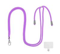 Cell Phone Lanyard Crossbody Adjustable Neck Strap for Around The Hand with Clear Tether Tab for Most Full Coverage Phones Case(Purple)