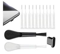 Cell Phone Port Brush - Mobile Ports Clean Kit Tool | Phones Speaker Cleaning Kit | Small Cleaning Tools with Handle and Anti Dust Plug Use for Phone Speaker Headphones and Many Other Tools