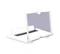 Cell Phone Screen Magnifier - 3D HD Foldable Smartphones Amplifier Bracket for Movies | Optical Blue Light Lens with Adjustable View Stand & Anti-Slip Slot for Men, Women, Youth and Teens