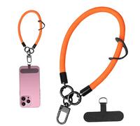 Cell Phone Strap - Universal Wrist Lanyard, Detachable Tether Patch, Comfortable Anti-Drop Holder | Practical Mobile Accessory For Teenagers, Family Members, Friends, Outdoor Activities, Commuting, Ev