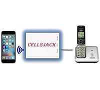 CELL2JACK - Adaptador de teléfono celular a teléfono doméstico, haz y recibe llamadas de teléfono celular en tu teléfono fijo gratis - Teléfono celular a base fija - Convertidor de celda a línea fija