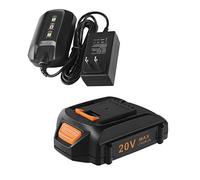 Cell9102 WA3520 Batería de litio para Worx 20V WA3525 y cargador WA3742 compatible con herramientas eléctricas inalámbricas Worx de 20 voltios, reemplaza la batería Worx 20V y el kit de inicio del